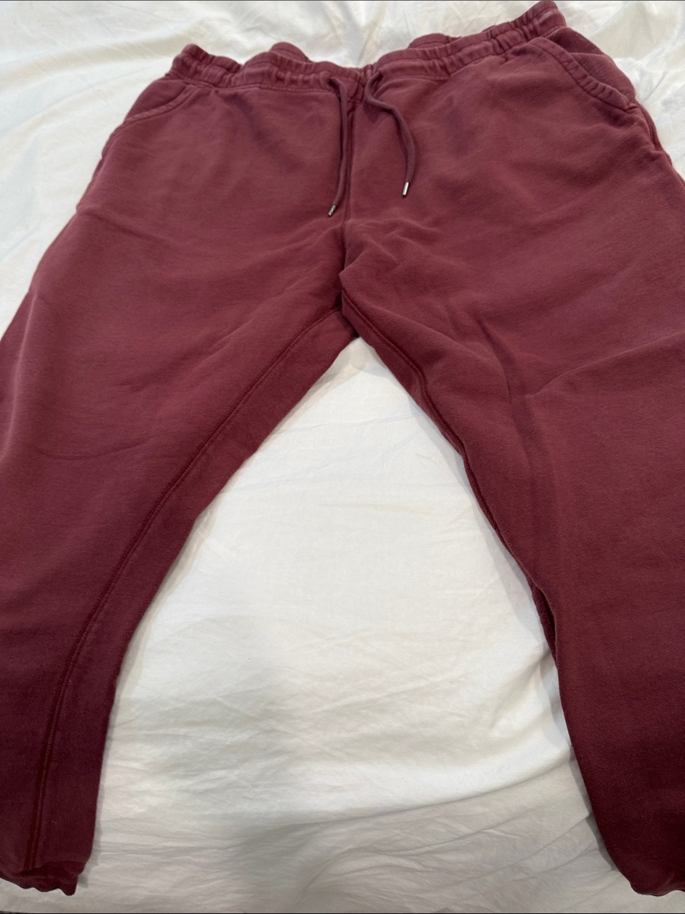 J. Crew Men's Burgundy Drawstring Joggers